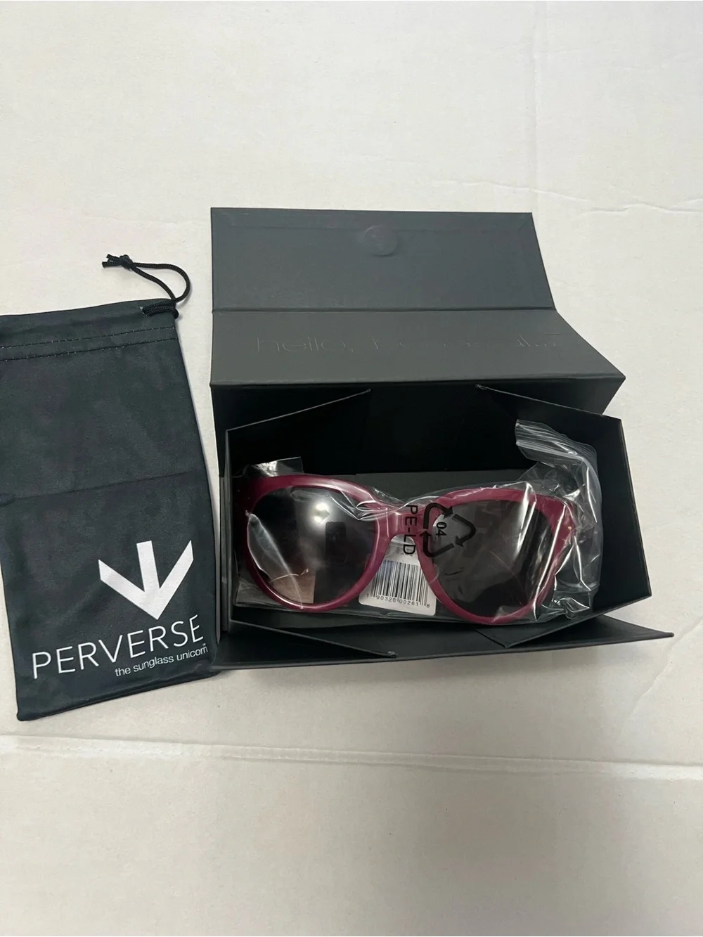 Perverse Women's Burgundy Sunglasses - Glossy Full-Frame Shades